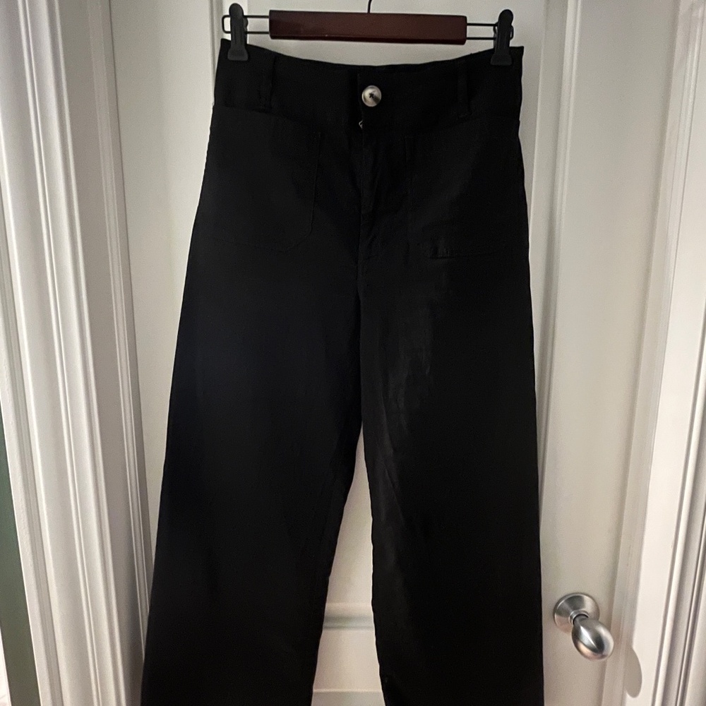 Maeve Colette crop wide-leg pants by Anthropologie
